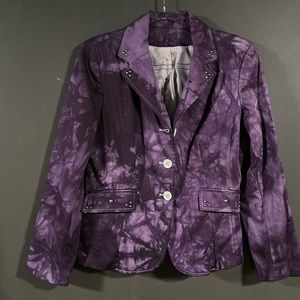 Purple Dyed DYI Blazer